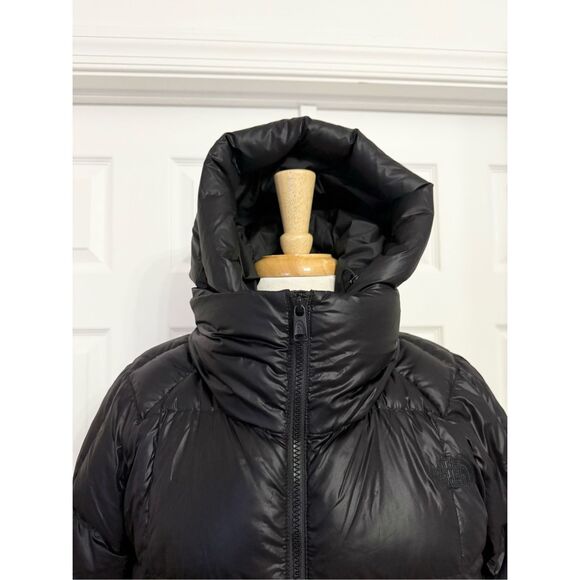 The North Face Womens Black Acropolis Hooded Down Puffer Parka Jacket Size Small - Picture 5 of 11